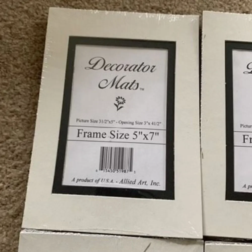 4 Frame Size 5”x7” Decorator Mats *New*
